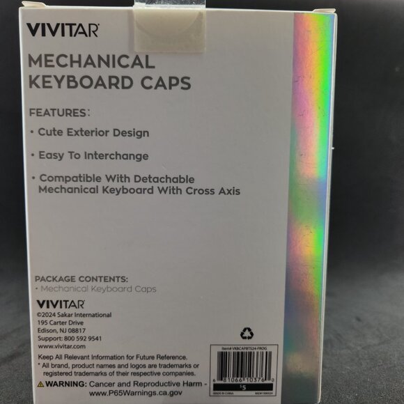 Sitting Frog Keycap Set (5pc) – Compatible w/ Mechanical Keyboard Cross Axis - Picture 6 of 6